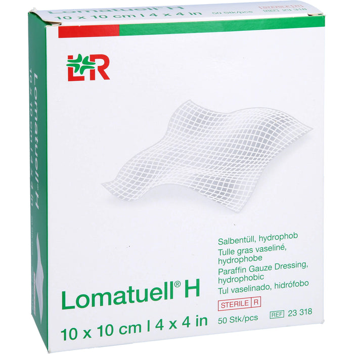 Lomatuell H Salbentüll 10x10 cm steril, 50 St VER