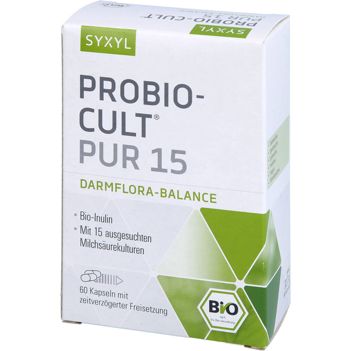 SYXYL Probio-Cult pur 15 Darmflora-Balance Kapseln, 60 pc Capsules