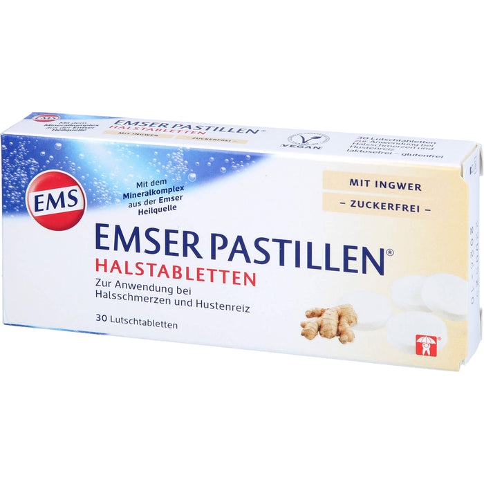 EMSER Pastillen bei Halsschmerzen und Hustenreiz, 30 St. Tabletten