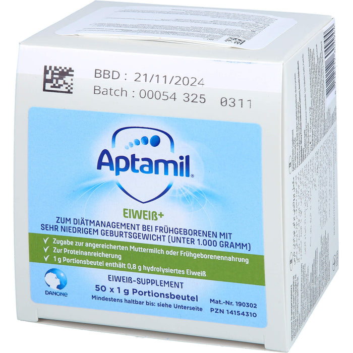 APTAMIL EIWEISS+, 50X1 g PUL