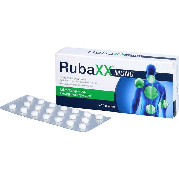 RubaXX mono Tabletten bei Erkrankungen des Bewegungsapparates, 40 pcs. Tablets