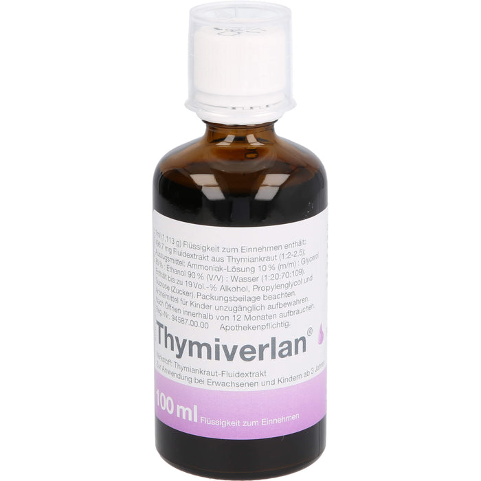 Thymiverlan, Flüssigkeit zum Einnehmen, 100 ml Lösung