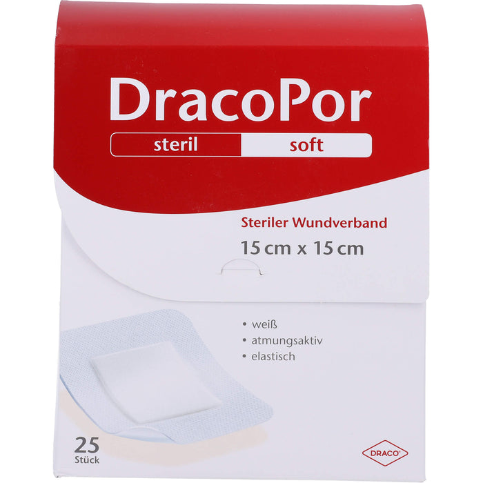 DRACOPOR Wundverband 15x15 cm steril, 25 St PFL