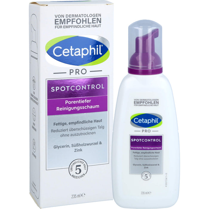 Cetaphil Pro SpotControl porentiefer Reinigungsschaum, 235 ml Mousse