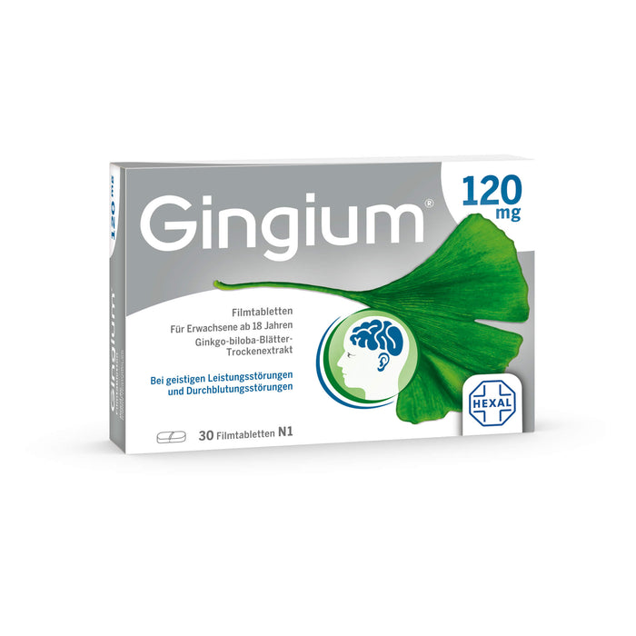 Gingium 120 mg Filmtabletten, 30 pc Tablettes