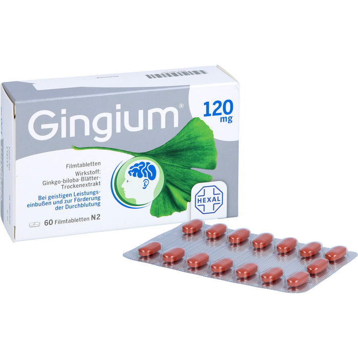 Gingium 120 mg Filmtabletten, 60 pcs. Tablets