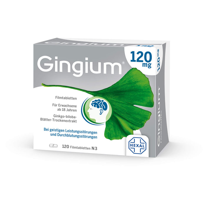 Gingium 120 mg Filmtabletten, 120 pcs. Tablets