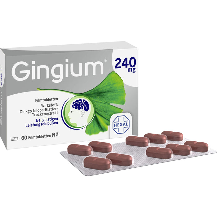 Gingium 240 mg Filmtabletten, 60 St. Tabletten