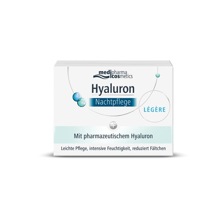 medipharma cosmetics Hyaluron Nachtpflege legere im Tiegel, 50 ml Crème