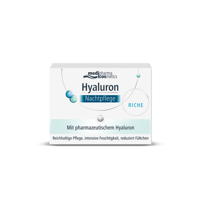 medipharma cosmetics Hyaluron Nachtpflege reichhaltig, 50 ml Cream