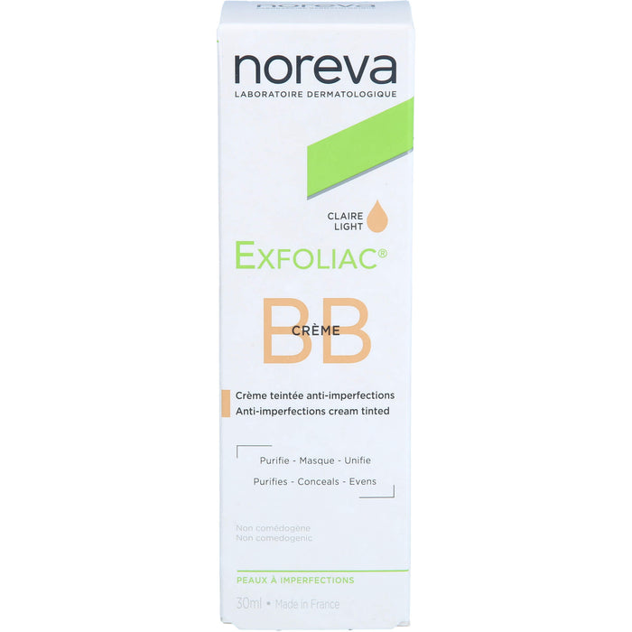 noreva Exfoliac getönte BB-Creme hell, 30 ml Cream