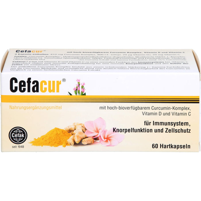 Cefacur Kapseln für Immunsystem, Knorpelfunktion und Zellschutz, 60 pc Capsules