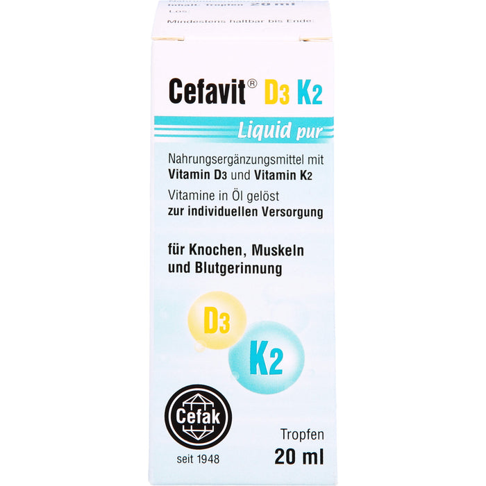 Cefavit D3 K2 Liquid pur, 20 ml TEI