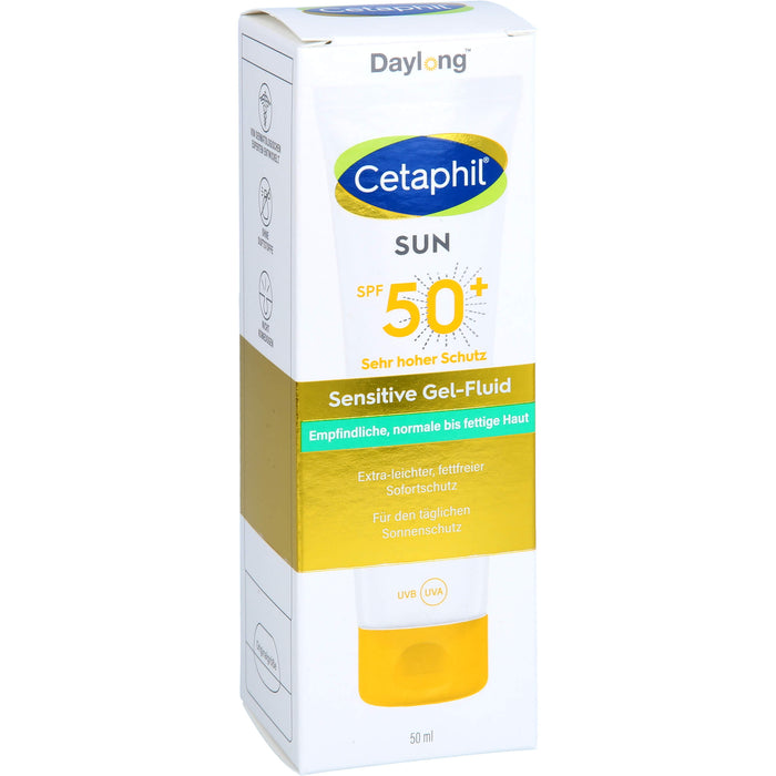 Cetaphil sun Daylong 50+ Sensitive Gel-Fluid Gesicht, 50 ml Gel