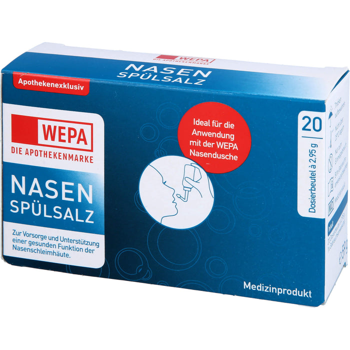 WEPA Nasenspülsalz Dosierbeutel, 20 pcs. Sachets