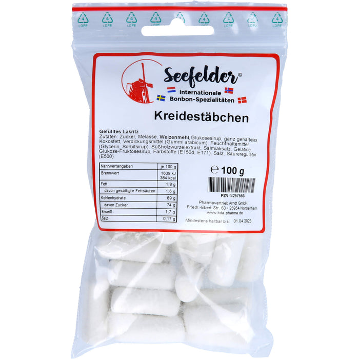 Seefelder Kreidestäbchen KDA, 100 g BON