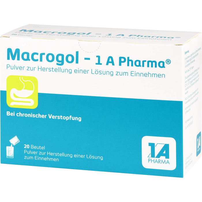 Macrogol - 1 A Pharma, Pulver zur Herstellung einer Lösung zum Einnehmen, 20 St. Beutel