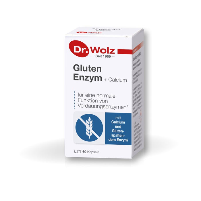 Dr. Wolz Gluten Enzym + Calcium Kapseln, 60 pcs. Capsules