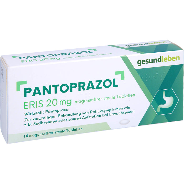 gesundleben Pantoprazol Eris 20 mg Tabletten bei Sodbrennen, 14 St. Tabletten