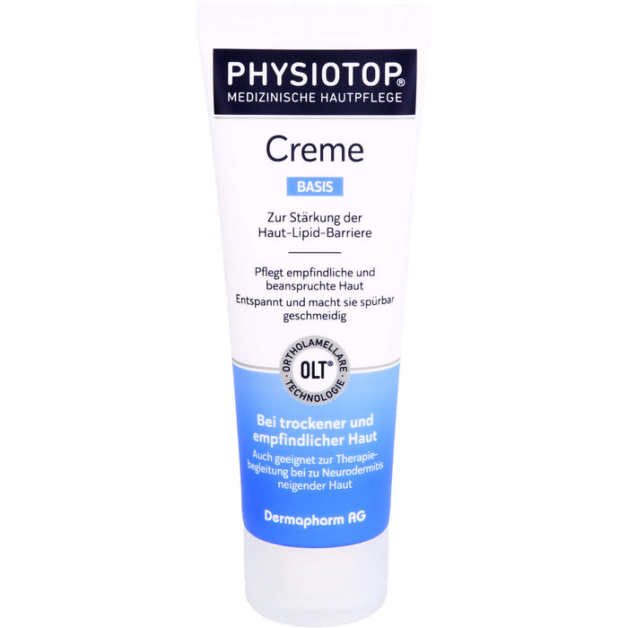 Physiotop Basis Creme zur Stärkung der Haut-Lipid-Barriere pflegt beanspruchte und empfindliche Haut, 75 ml Cream