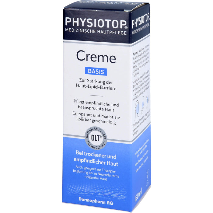 Physiotop Basis Creme zur Stärkung der Haut-Lipid-Barriere, 150 ml Creme