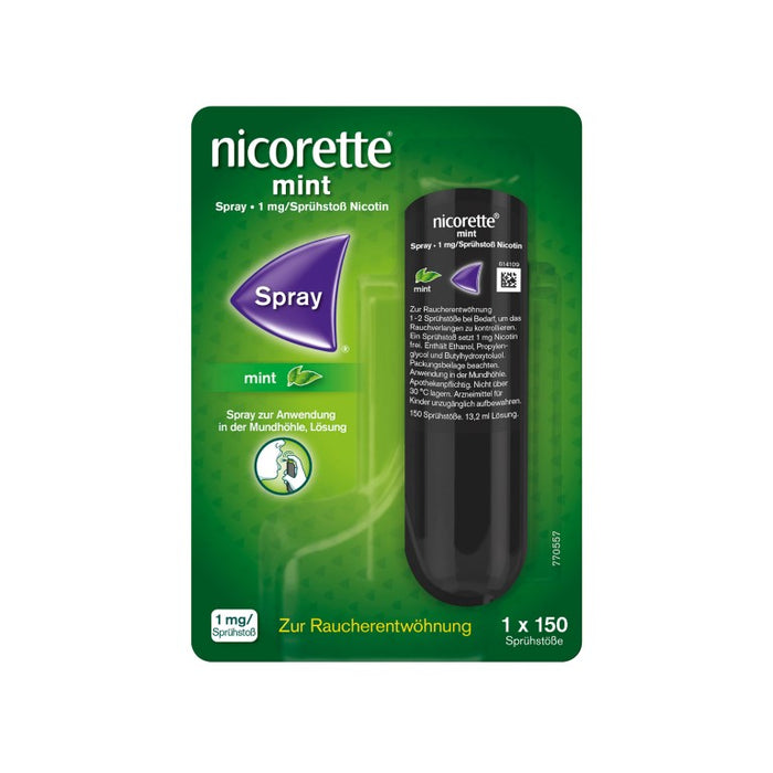 nicorette mint Spray zur Raucherentwöhnung, 1 pc Spray