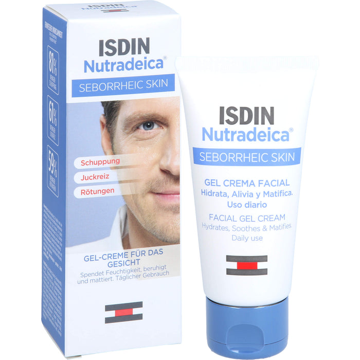 ISDIN Nutradeica Seborrheic Skin Gel-Creme für das Gesicht, 50 ml Creme