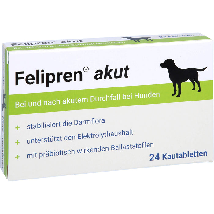 Felipren akut Kautabletten bei und nach akutem Durchfall von Hunden, 24 pcs. Tablets