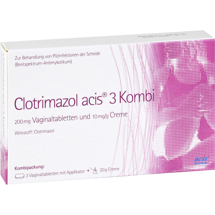 Clotrimazol acis 3 Kombi Vaginaltabletten und Creme, 1 pc Paquet combiné