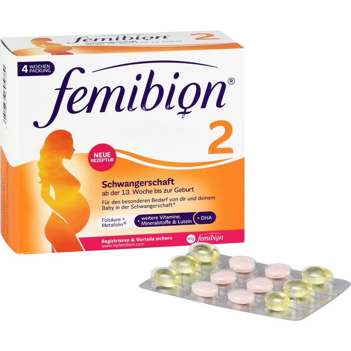 Femibion 2 Schwangerschaft Tabletten und Kapseln, 56 pc Tablettes