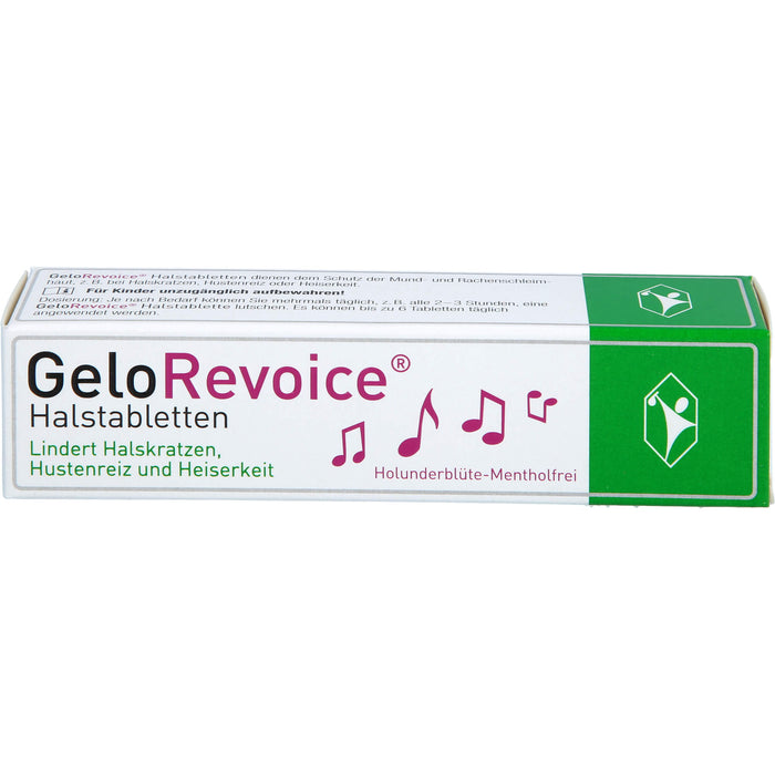 GeloRevoice Halstabletten Holunderblüte-Mentholfrei, 20 pcs. Tablets