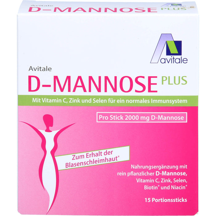 D-Mannose Plus 2000mg Sticks m. Vit. u. Mineralst., 15X2.47 g PUL