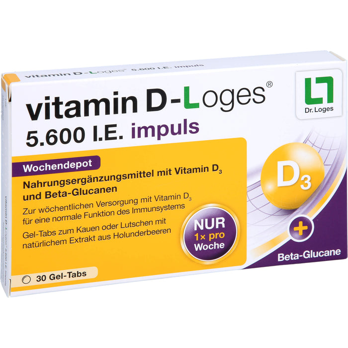 vitamin D-Loges 5.600 I.E. impuls, 30 St KTA