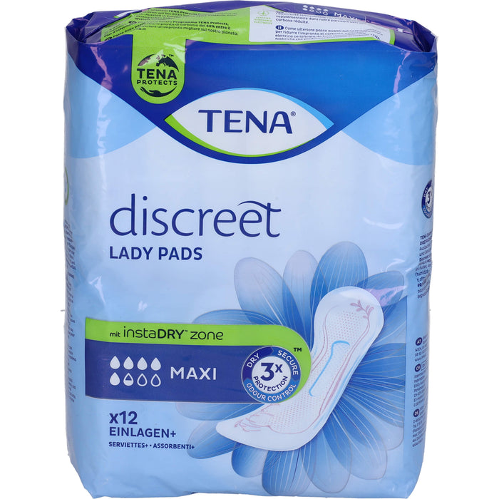 TENA Lady Discreet Maxi Inkontinenz Einlagen, 12 St BIN