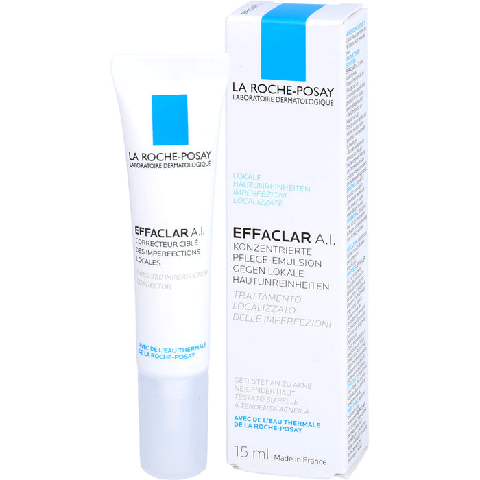 LA ROCHE-POSAY Effaclar A.I. Pflege-Emulsion gegen lokale Hautunreinheiten, 15 ml Cream