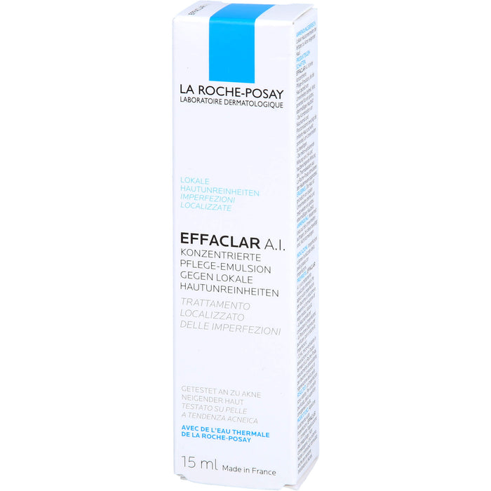 LA ROCHE-POSAY Effaclar A.I. Pflege-Emulsion gegen lokale Hautunreinheiten, 15 ml Cream