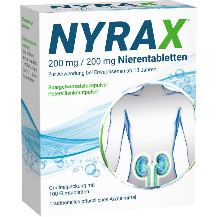 NYRAX 200 mg / 200 mg Nierentabletten, 100 pc Tablettes