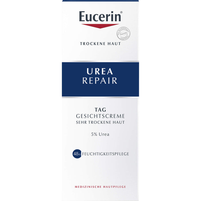 Eucerin Urea Repair Tag Gesichtscreme für sehr trockene Haut, 50 ml Creme