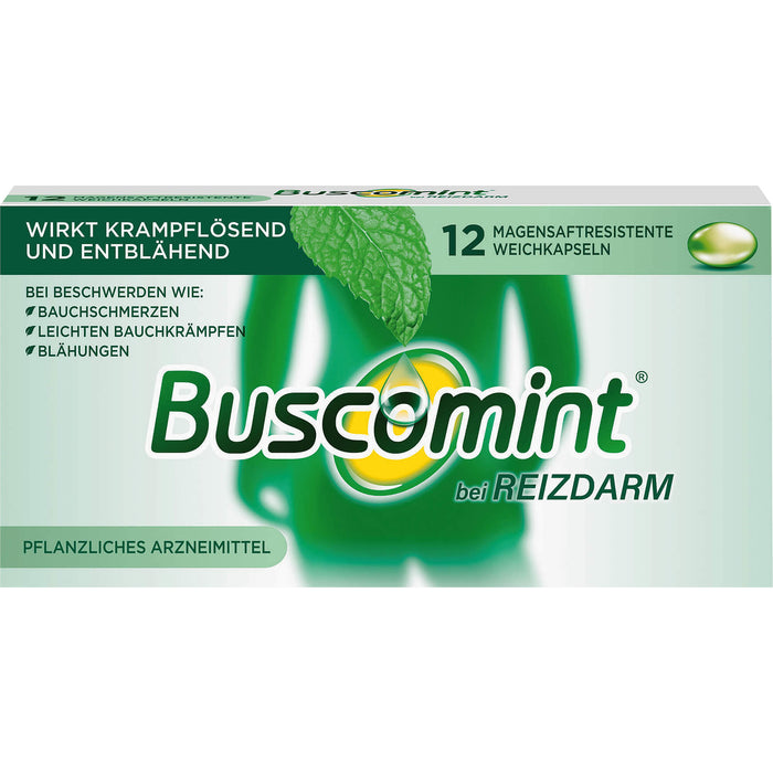 Buscomint Weichkapseln bei Reizdarm, 12 pc Capsules