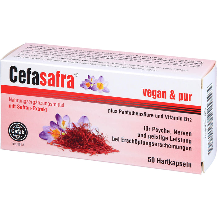 Cefasafra Kapseln für Psyche, Nerven und geistige Leistung, 50 pc Capsules