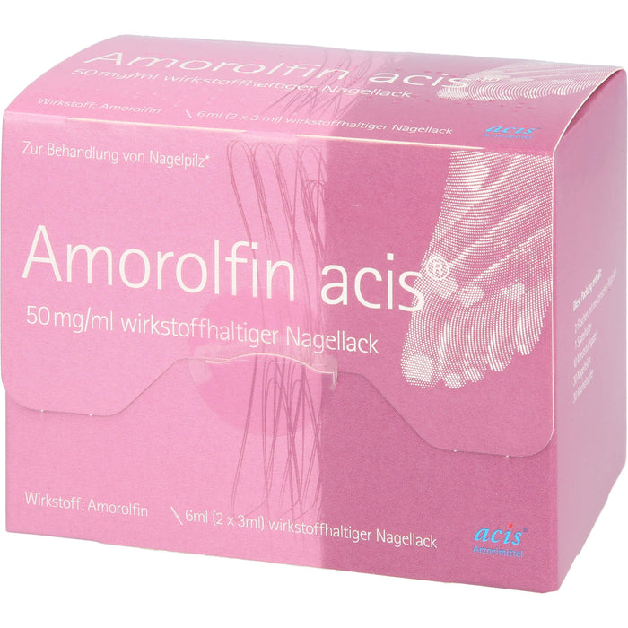 Amorolfin acis 50 mg/ml wirkstoffhaltiger Nagellack, 6 ml NAW