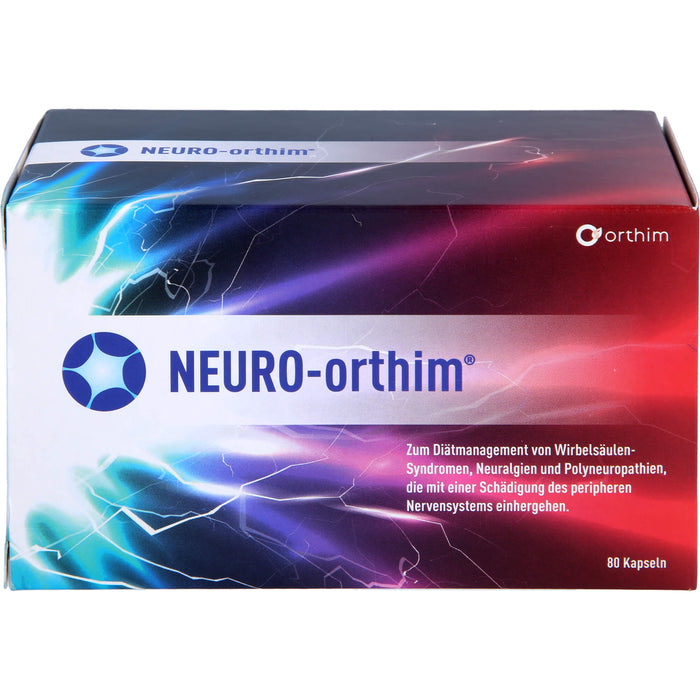 NEURO-orthim Kapseln bei Wirbelsäulensyndromen, Neuralgien und Polyneuropathien, 80 pc Capsules