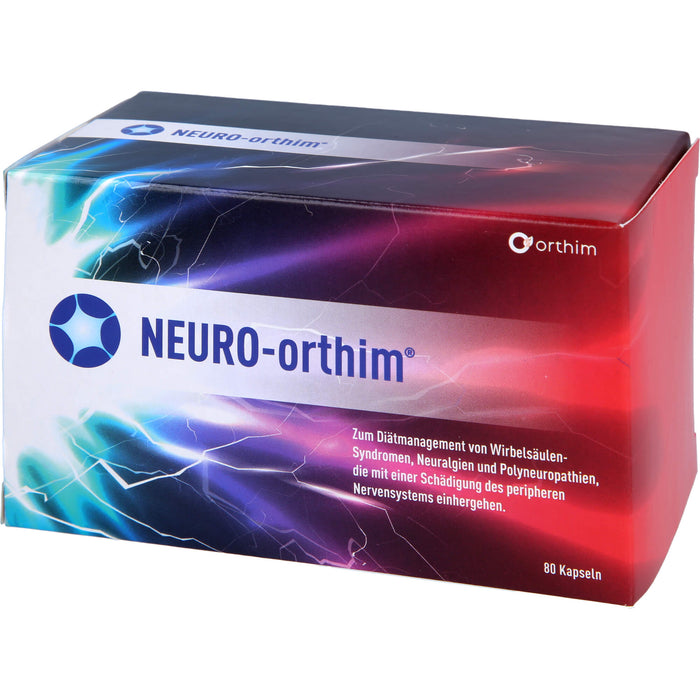 NEURO-orthim Kapseln bei Wirbelsäulensyndromen, Neuralgien und Polyneuropathien, 80 pcs. Capsules