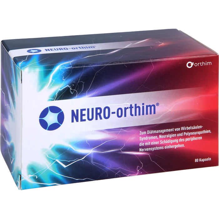 NEURO-orthim Kapseln bei Wirbelsäulensyndromen, Neuralgien und Polyneuropathien, 80 pcs. Capsules