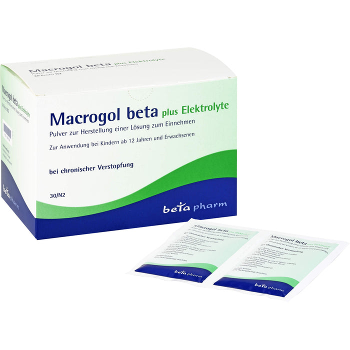 Macrogol beta plus Elektrolyte, Pulver zur Herstellung einer Lösung zum Einnehmen, 30 St PLE