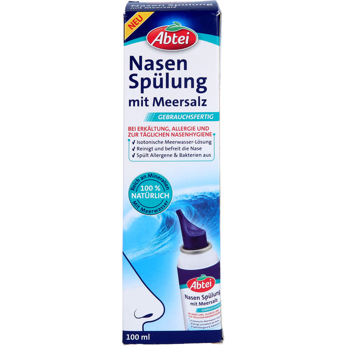 Abtei Nasen Spülung mit Meersalz, 100 ml Lösung