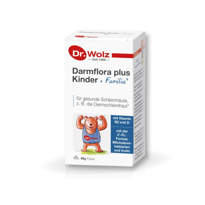 Dr. Wolz Darmflora plus Kinder + Familie Pulver, 68 g Powder