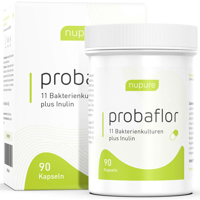 nupure probaflor - Probiotika zur Darmsanierung, 90 pc Capsules