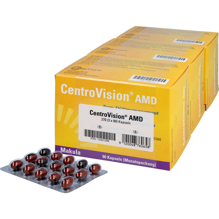 CentroVision AMD Kapseln bei altersbedingter Makuladegeneration, 270 pcs. Capsules