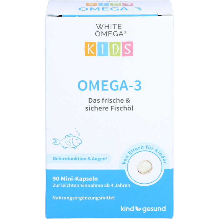 WHITE OMEGA Kids Reine Omega-3-Fischöl-Kapseln, 90 pcs. Capsules